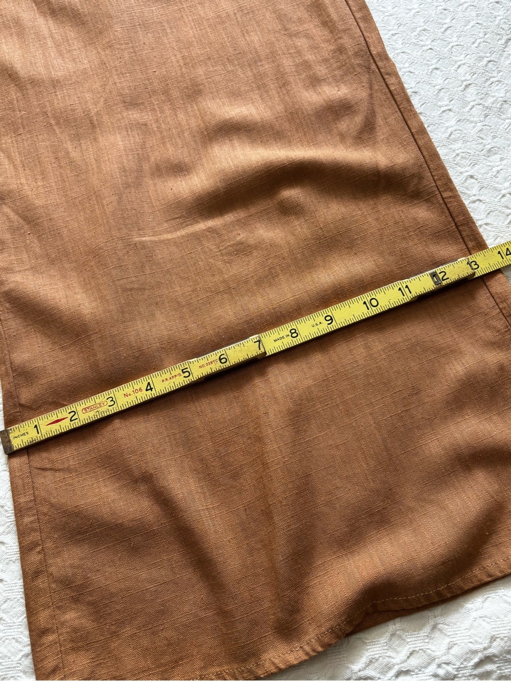Back-Tie Wide-Leg Jumpsuit in Camel - Picture 15 of 16